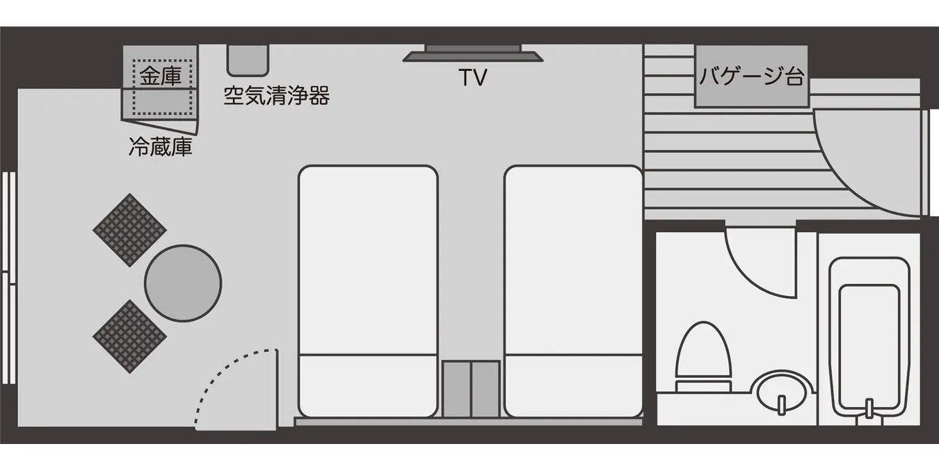 标准双床房